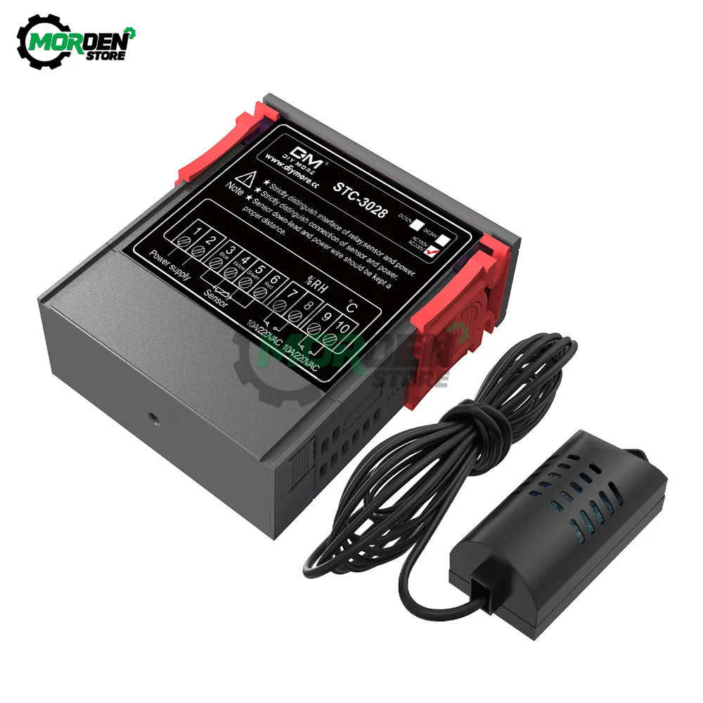 STC-3028 Digital Temperature & Humidity Controller – AC 10V-220V Thermostat Hygrometer