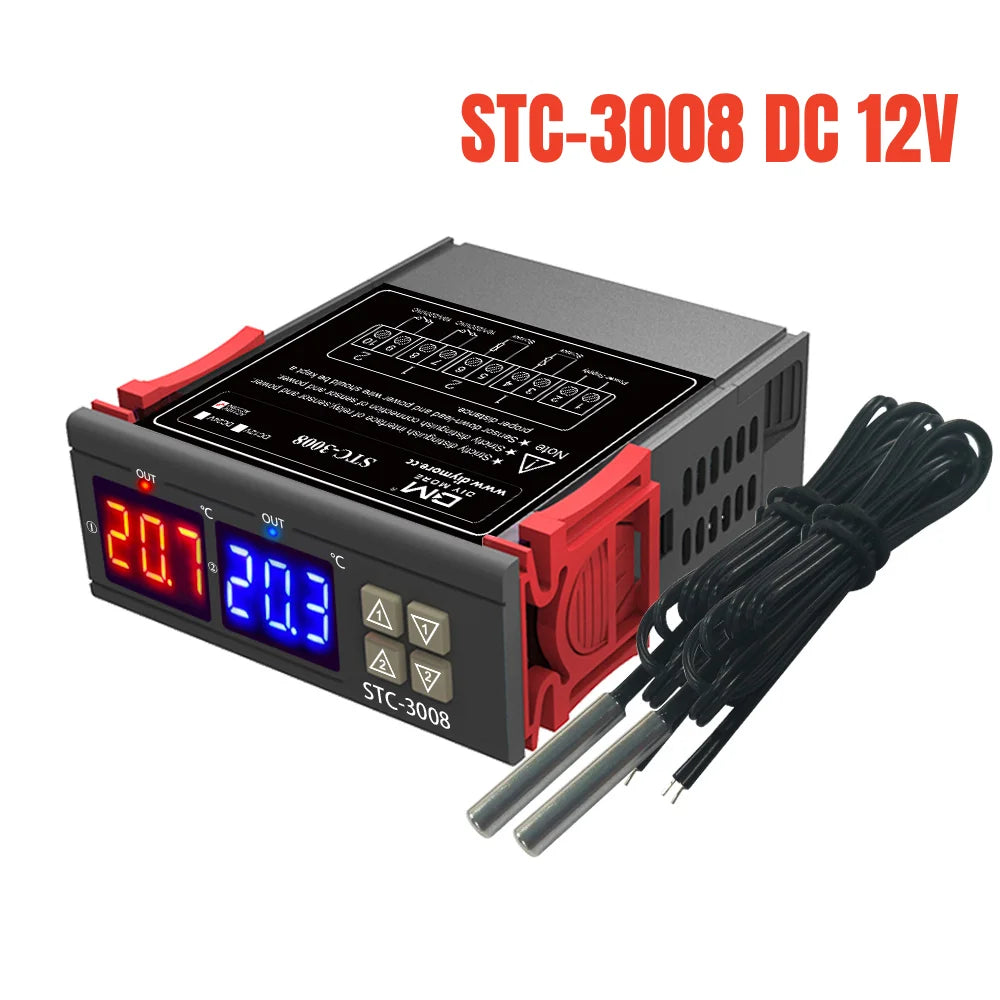 STC Digital Temperature Controller Thermostat – Models 3000, 3008, 3018, 3028 | 12V/24V/110V/220V
