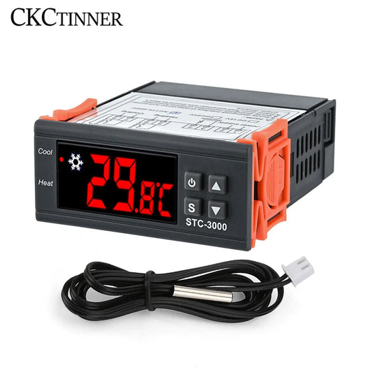 STC-3000 Digital Temperature Controller for Incubator Heating & Cooling
