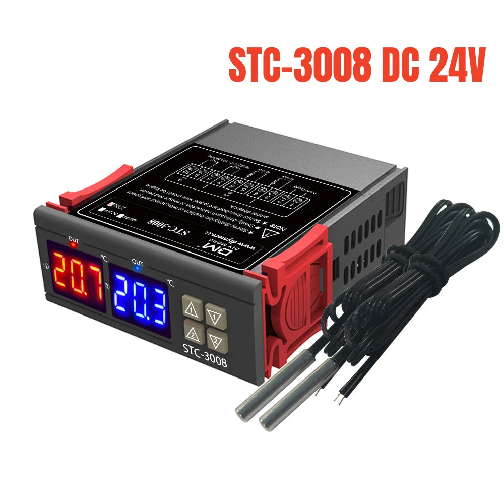STC Digital Temperature Controller Thermostat – Models 3000, 3008, 3018, 3028 | 12V/24V/110V/220V