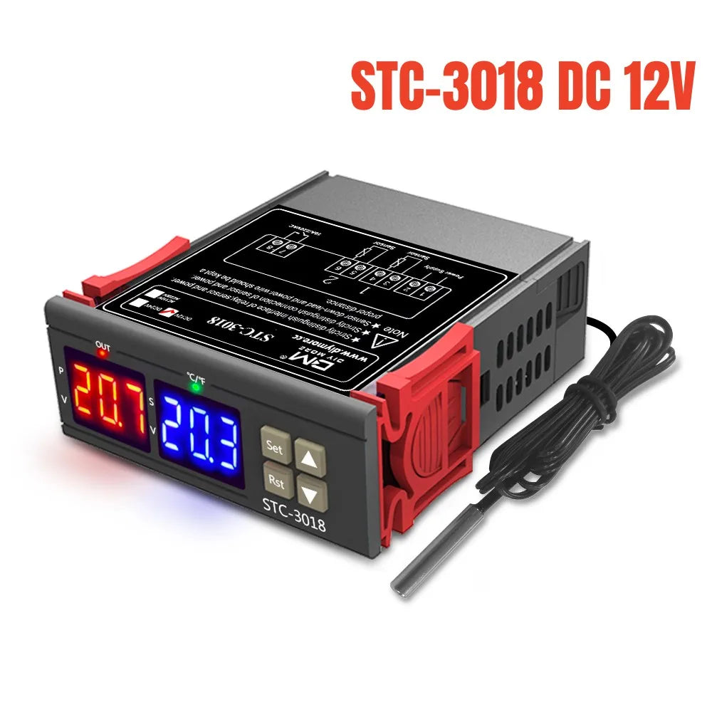 STC Digital Temperature Controller Thermostat – Models 3000, 3008, 3018, 3028 | 12V/24V/110V/220V