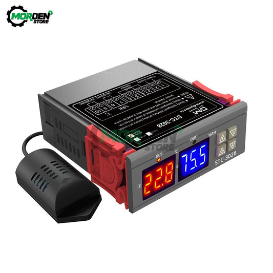 STC-3028 Digital Temperature & Humidity Controller – AC 10V-220V Thermostat Hygrometer