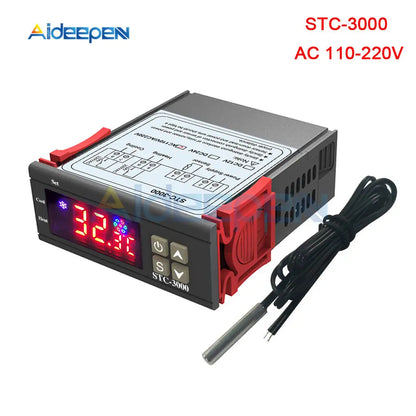 STC-3000 Digital Temperature Controller Thermostat With NTC Sensor 12V-220V