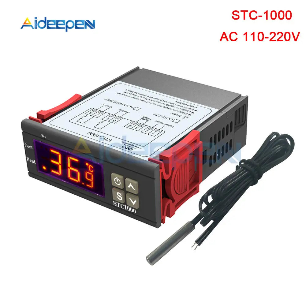 STC-3000 Digital Temperature Controller Thermostat With NTC Sensor 12V-220V