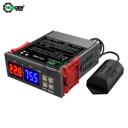 STC-3028 Digital Temperature & Humidity Controller – AC 10V-220V Thermostat Hygrometer