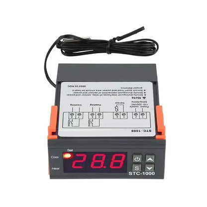 STC-1000 LED Digital Thermostat – Heating & Cooling Temperature Controller 12V/24V/220V