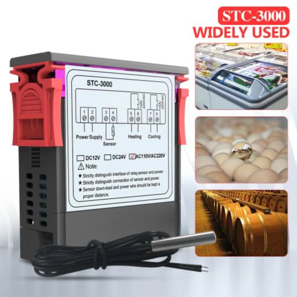 STC-3000 LED Digital Temperature Controller Thermostat