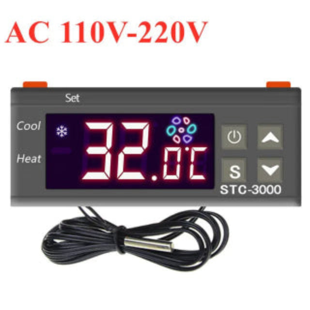 STC-3000 Digital Thermostat Thermoregulator 110V-220V With Sensor