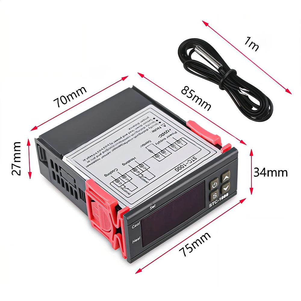 STC-1000 LED Digital Thermostat – Temperature Controller & Thermoregulator 12V/24V/220V