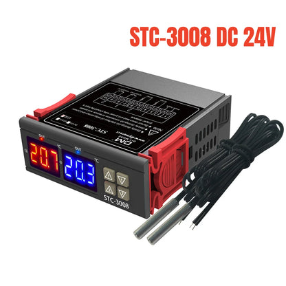 STC Digital Temperature Controller Thermostat – Models 3000, 3008, 3018, 3028 | 12V/24V/110V/220V