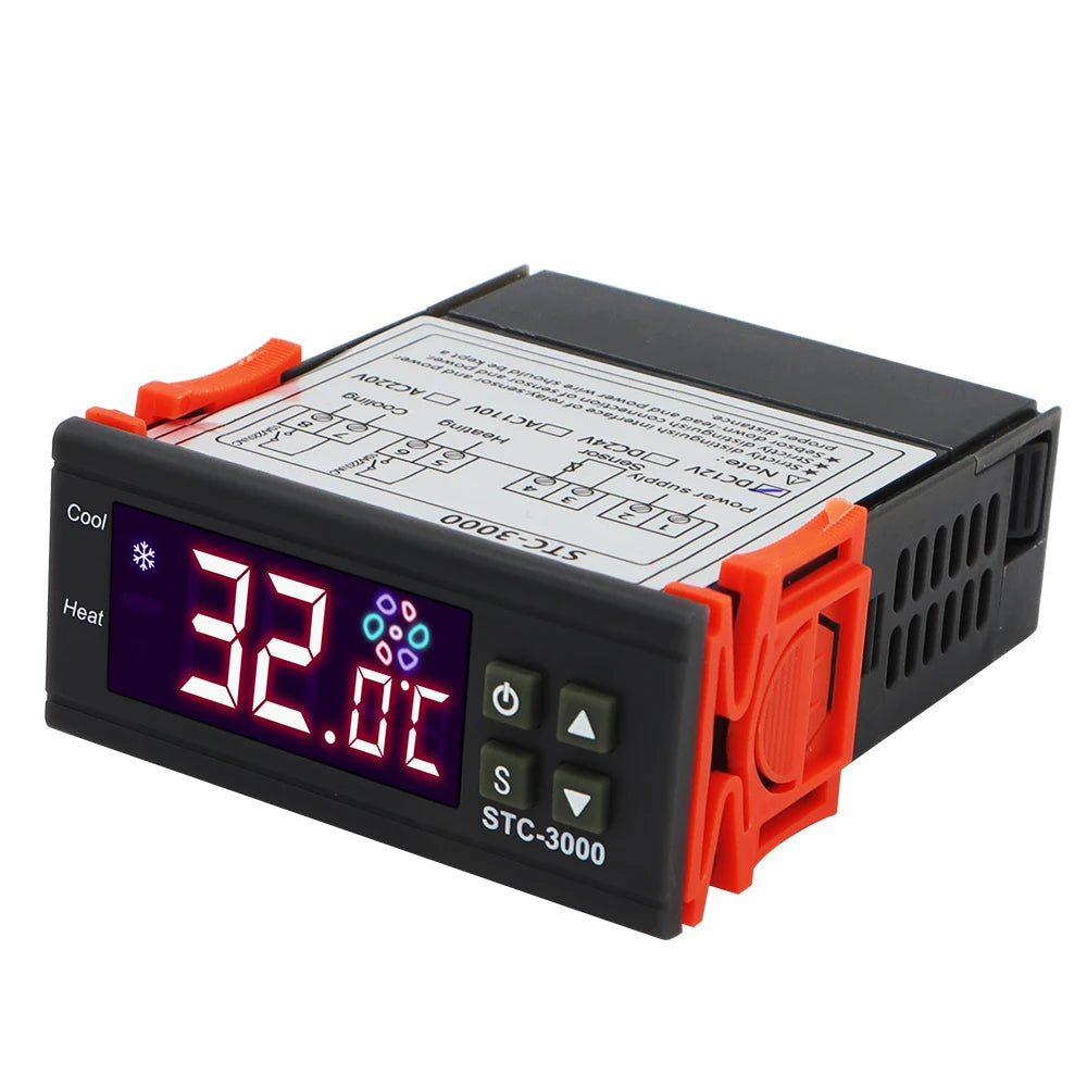 STC-3000 Digital Thermostat Thermoregulator 110V-220V With Sensor