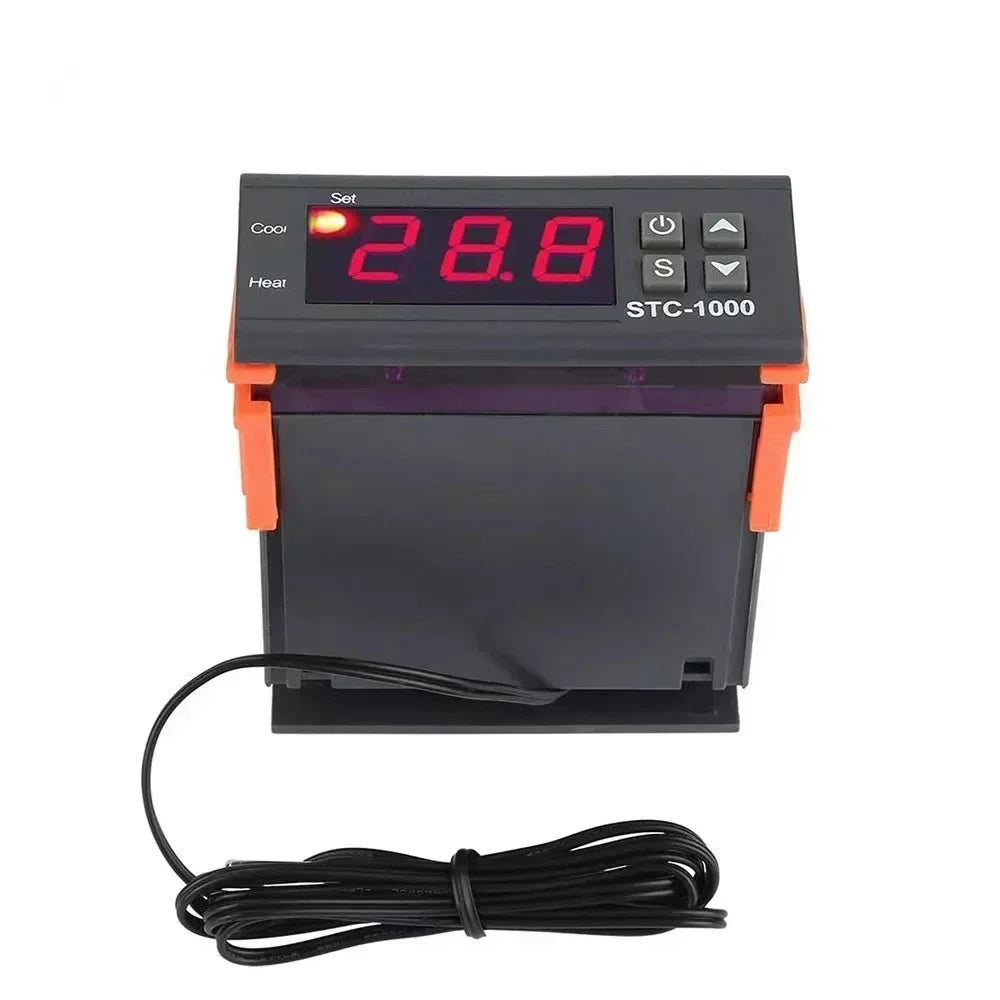 STC-1000 LED Digital Thermostat – Heating & Cooling Temperature Controller 12V/24V/220V