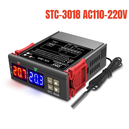 STC Digital Temperature Controller Thermostat – Models 3000, 3008, 3018, 3028 | 12V/24V/110V/220V