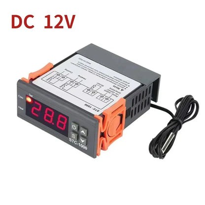 STC-1000 LED Digital Thermostat – Heating & Cooling Temperature Controller 12V/24V/220V